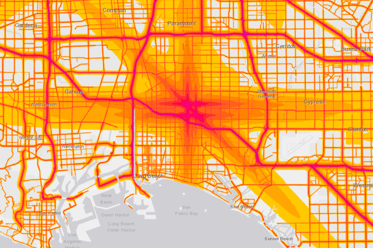 City Of Sounds Noise Map Of Los Angeles